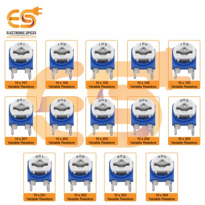 Combo of Variable Resistor Trimmer Potentiometer Assorted Kit  (140 pcs)
